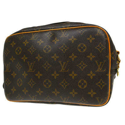 Louis Vuitton Reporter Monogram, Brown, Canvas, Shoulder Bag