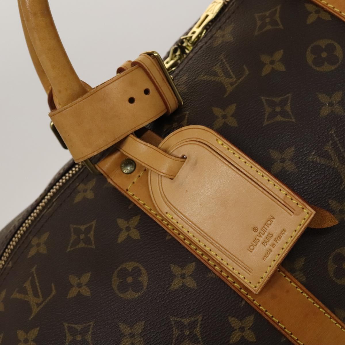 Louis Vuitton Keepall 60, Brown, Canvas, travel