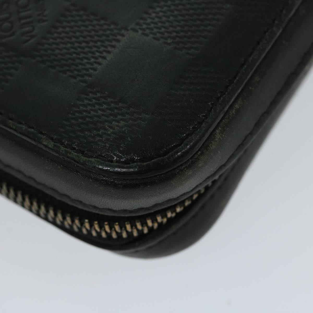 Louis Vuitton Zippy XL, Black, Leather, wallet