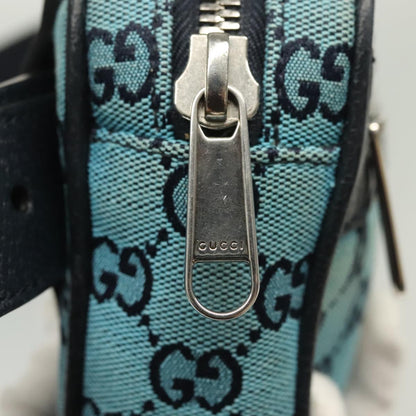 Gucci GG canvas, Blue, Canvas, shoulder