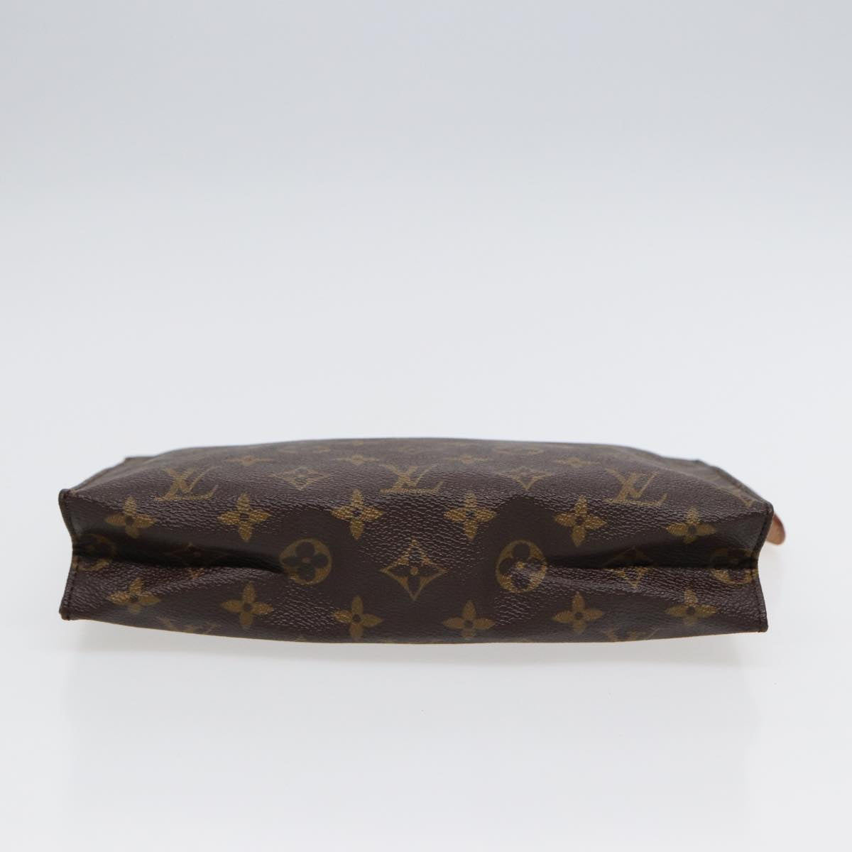 Louis Vuitton Poche Toilette, Brown, Canvas, clutch