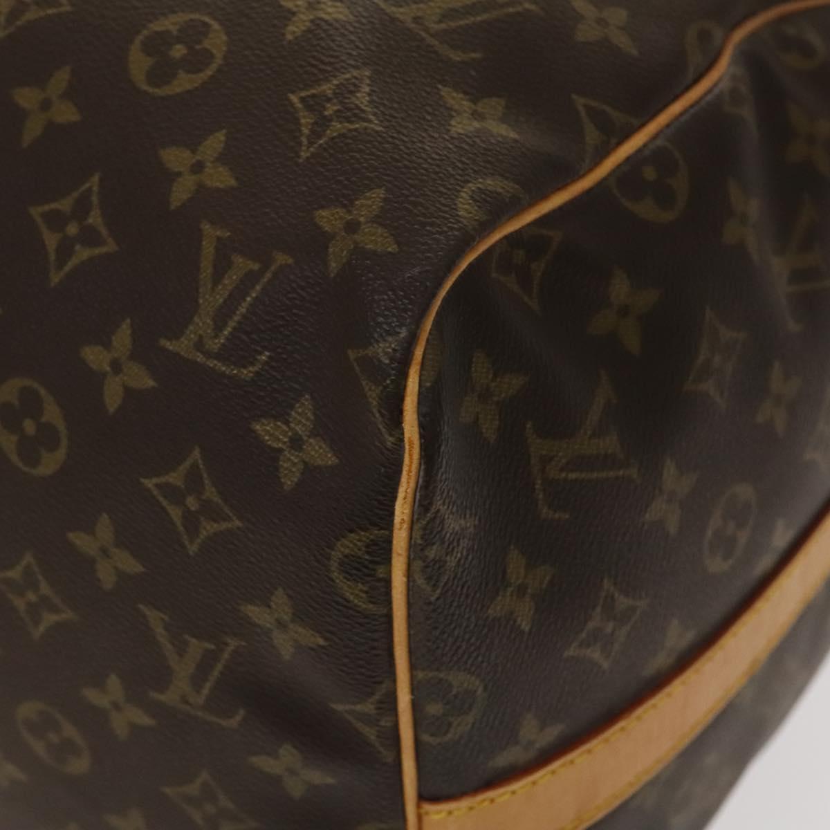 Louis Vuitton Keepall Bandouliere 55, Brown, Canvas, travel