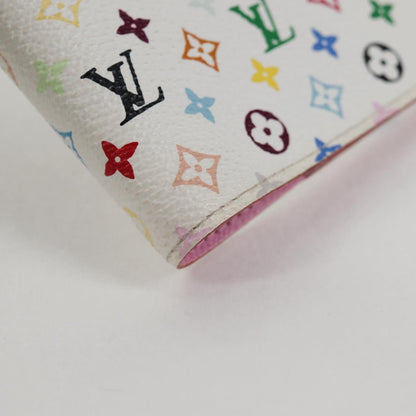 Louis Vuitton Agenda PM, White, Canvas, wallet
