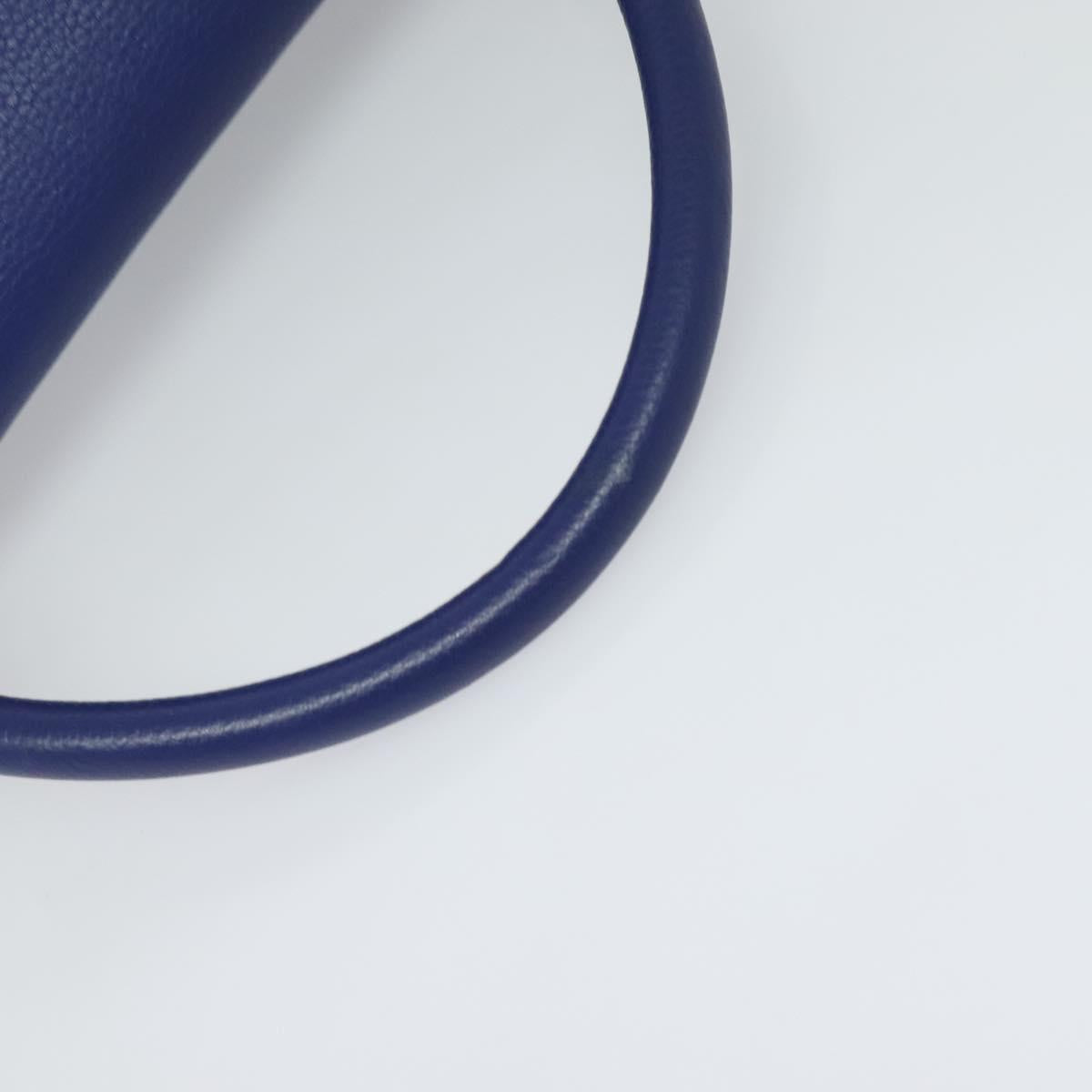 Céline Trapèze, Blue, Leather, handbag