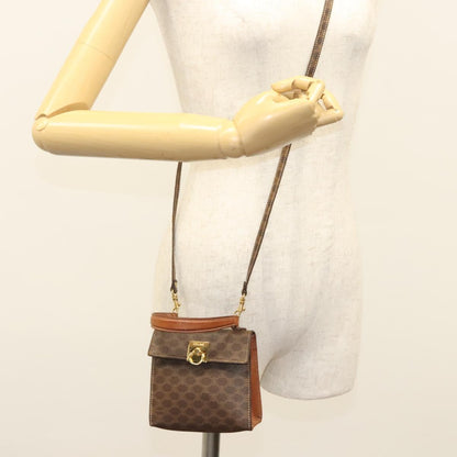 Céline Macadam, Brown, Canvas, handbag
