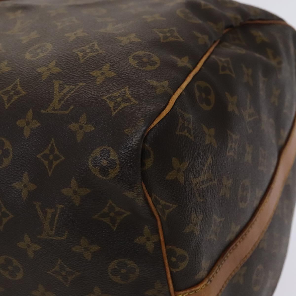 Louis Vuitton Keepall Bandoulière 60, Brown, Canvas, travel