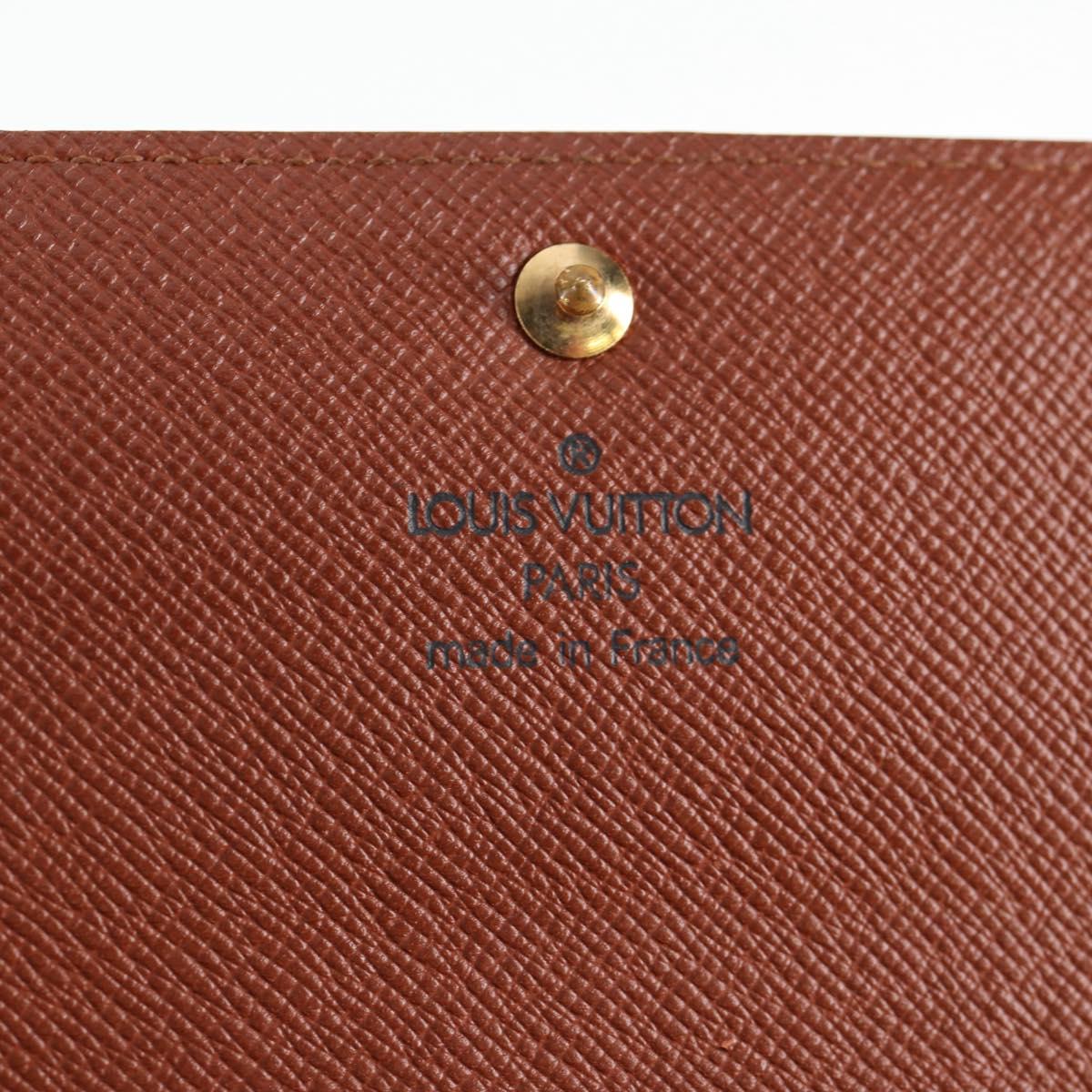 Louis Vuitton Porte Monnaie Credit, Khaki, Canvas, wallet