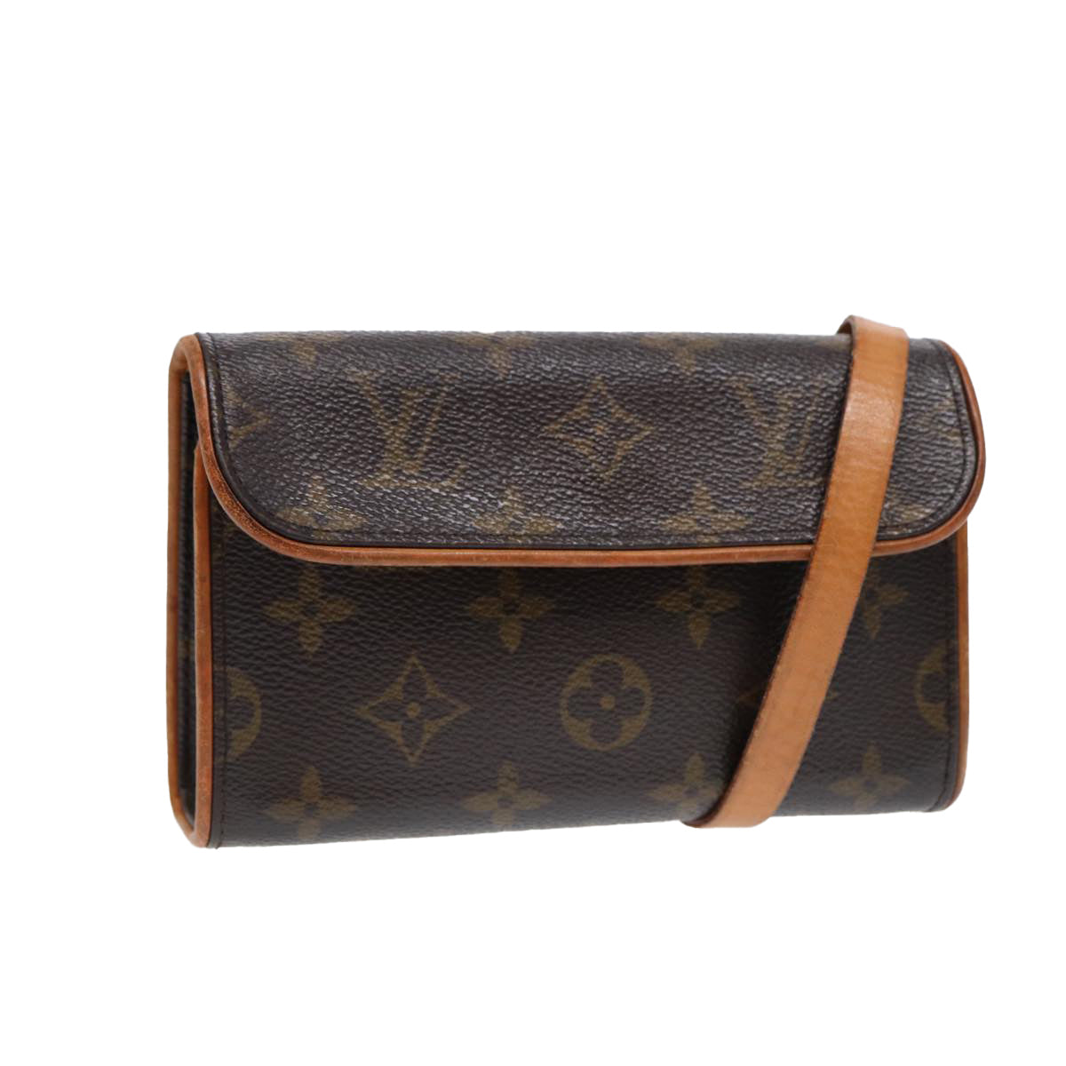 Louis Vuitton Florentine, Brown, Canvas, clutch