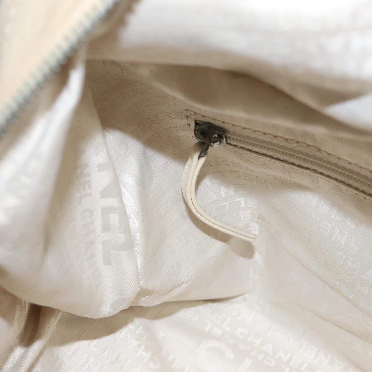 Chanel Bowling Bag, Beige, Canvas, handbag