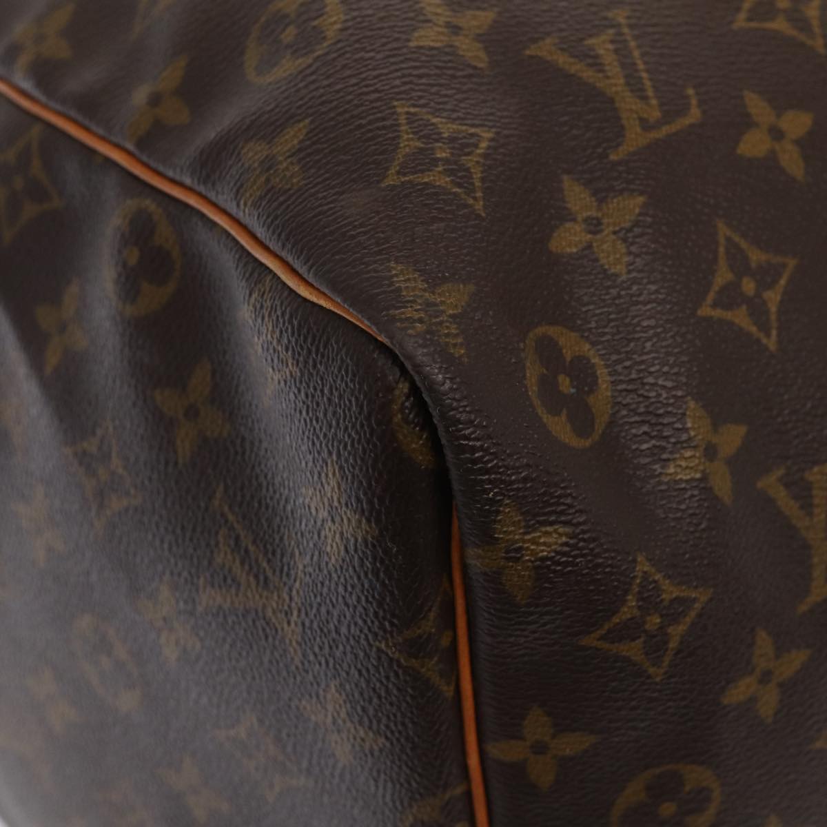 Louis Vuitton Keepall 60, Brown, Canvas, travel