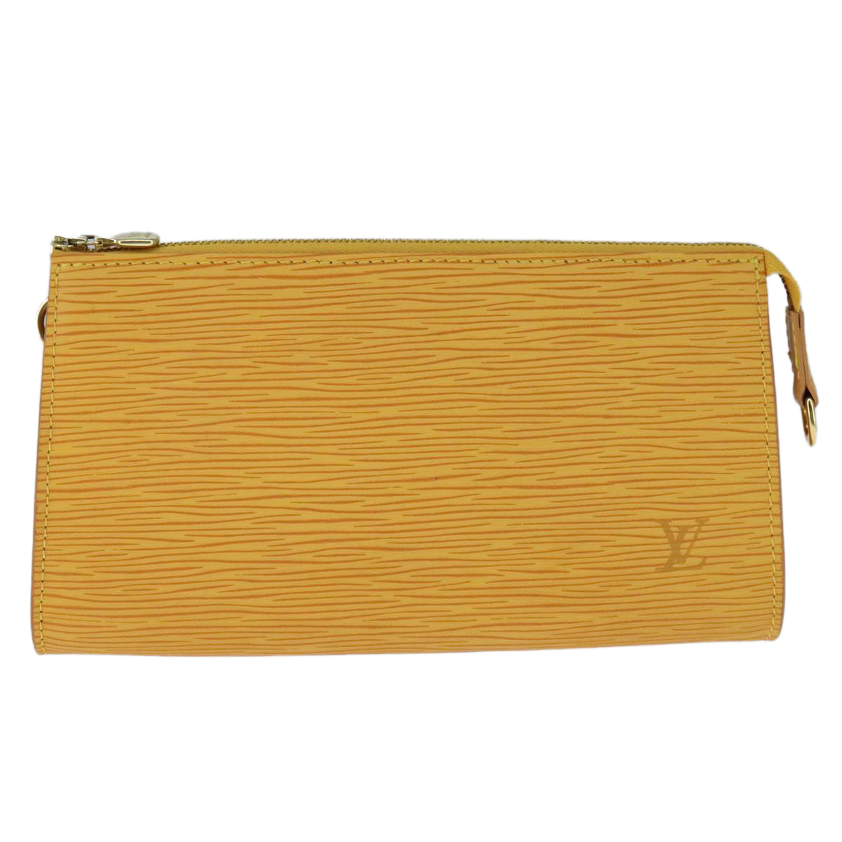 Louis Vuitton Pochette Accessoire, Yellow, Leather, clutch