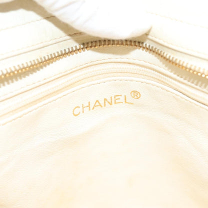 Chanel, White, Leather, shoulder