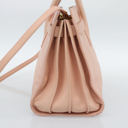 Saint Laurent Sac de Jour Leather, Pink, Leather, Handbag