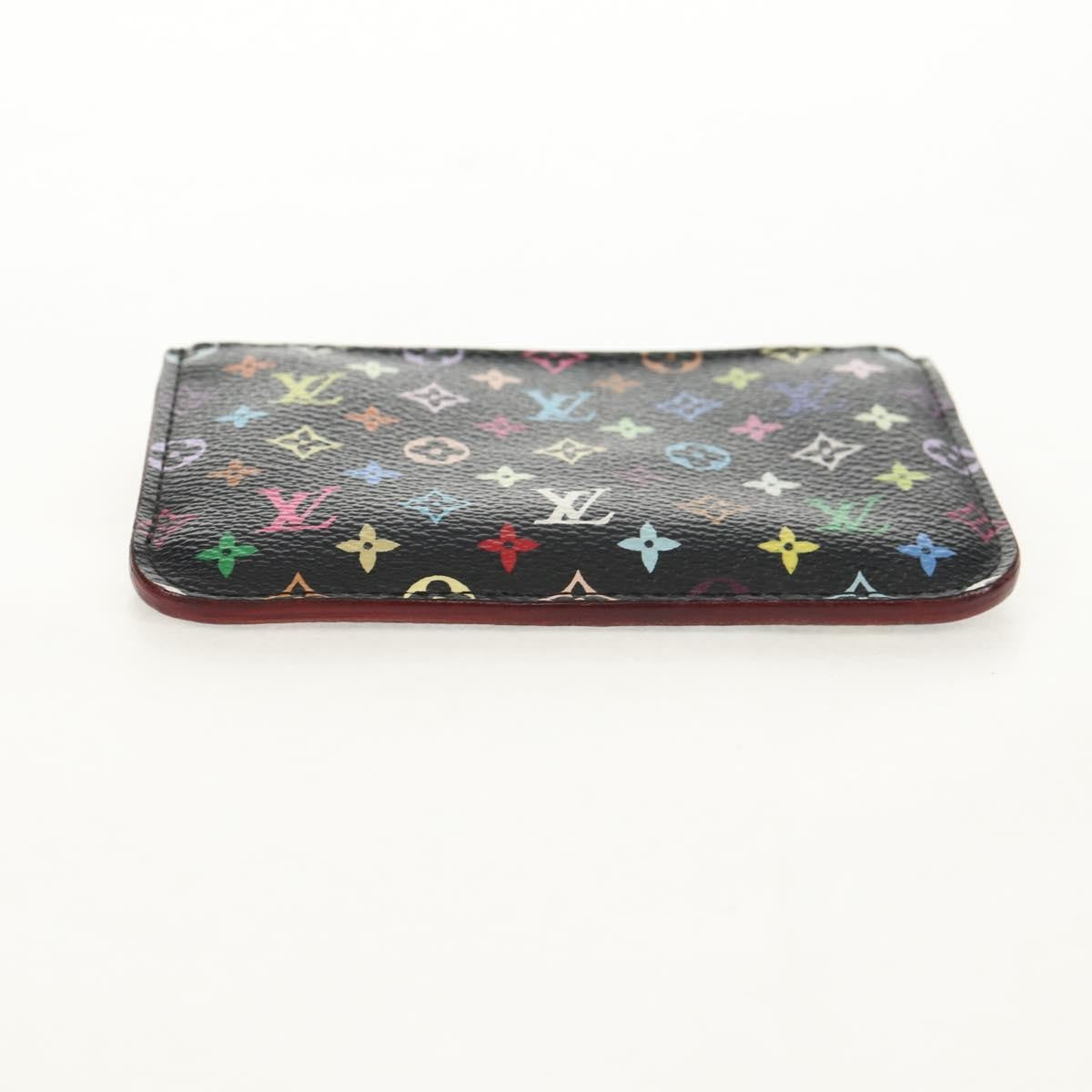 Louis Vuitton Pochette clés NM Monogram Multicolor Canvas, Black, Canvas, Wallet