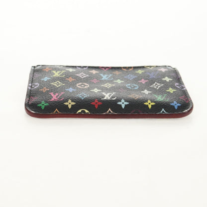 Louis Vuitton Pochette clés NM Monogram Multicolor Canvas, Black, Canvas, Wallet