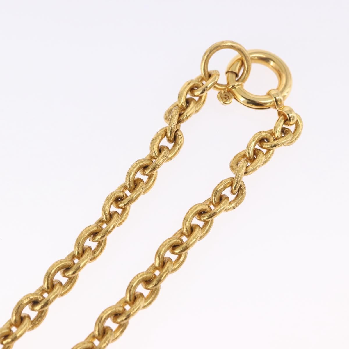 Chanel Vintage Triple CC Chain Metal, Gold, Metal, Necklace