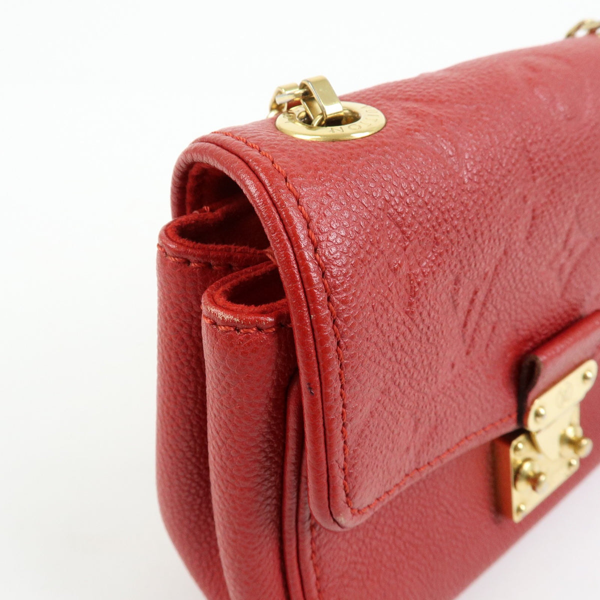 Louis Vuitton Saint Germain Monogram Empreinte Leather, Red, Leather, Handbag