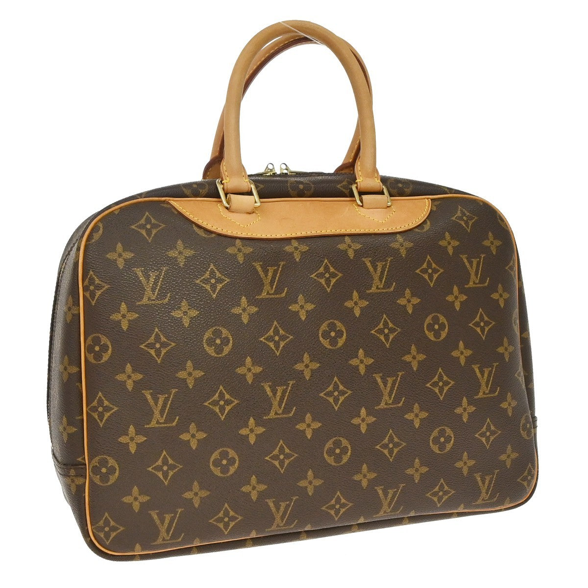 Louis Vuitton Deauville Monogram Canvas, Brown, Canvas, Handbag