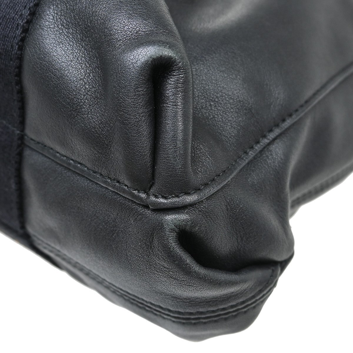 Hermes Horizontal Caravan Leather, Black, Leather, Tote Bag