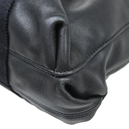 Hermes Horizontal Caravan Leather, Black, Leather, Tote Bag