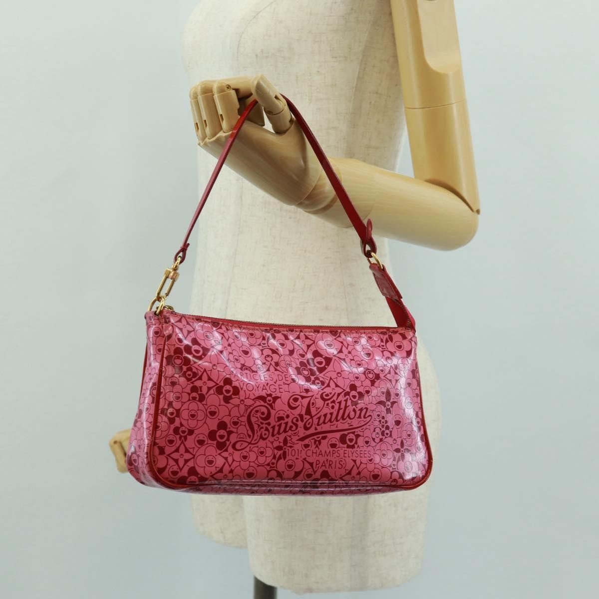 Louis Vuitton Pochette Accessoires Cosmic Blossom, Pink, PVC, Clutch