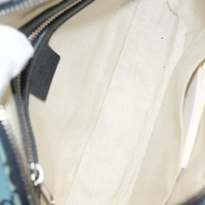 Gucci GG canvas, Blue, Canvas, shoulder