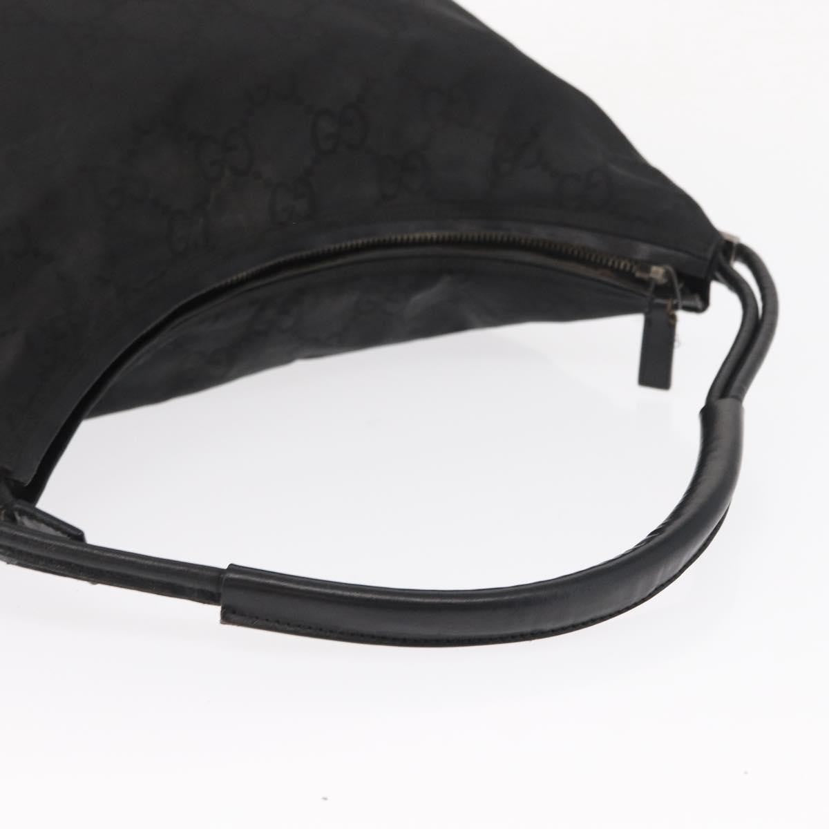 Gucci Vintage Hobo GG Canvas and leather, Black, Canvas, Shoulder Bag