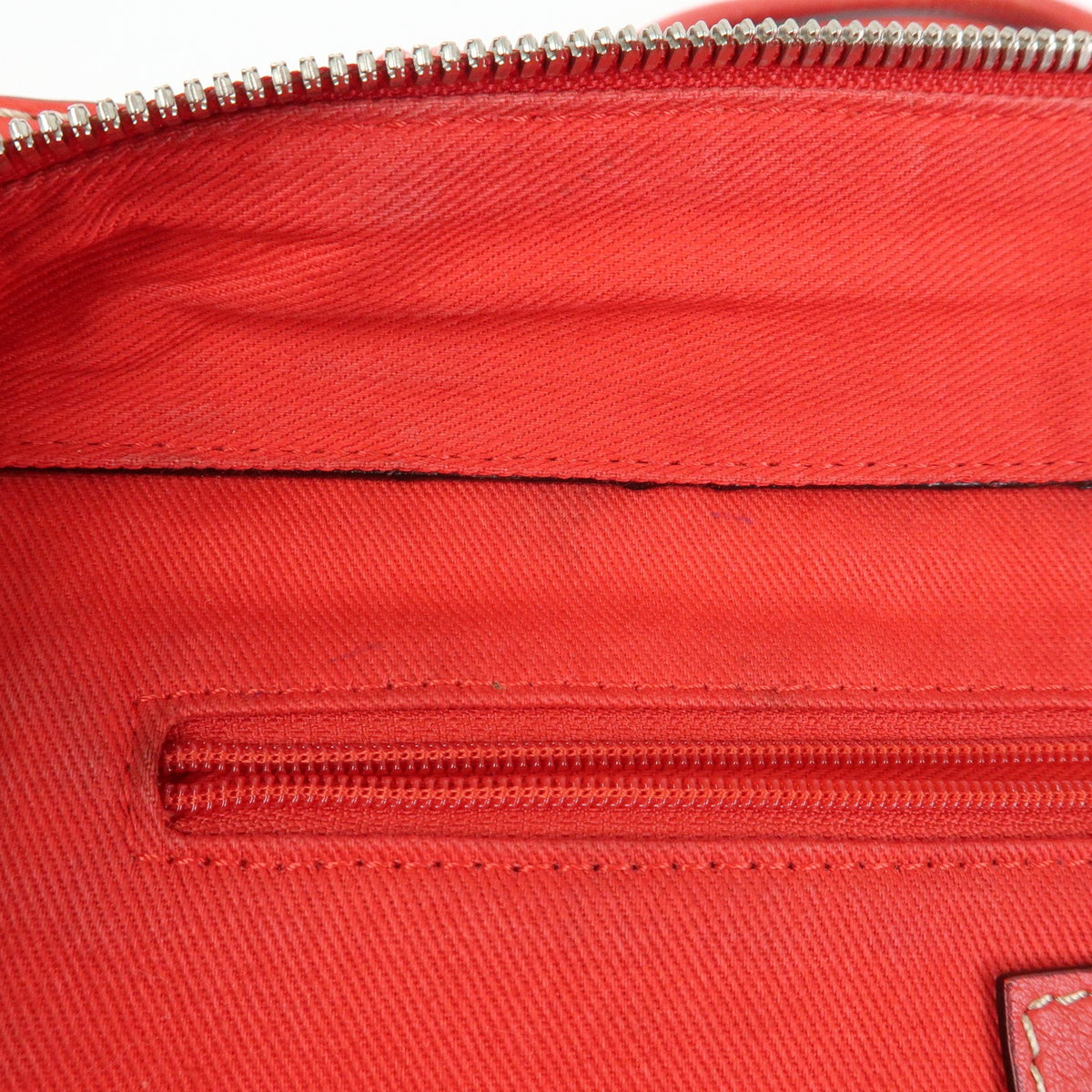 Loewe Anagram Leather, Red, Leather, Tote Bag