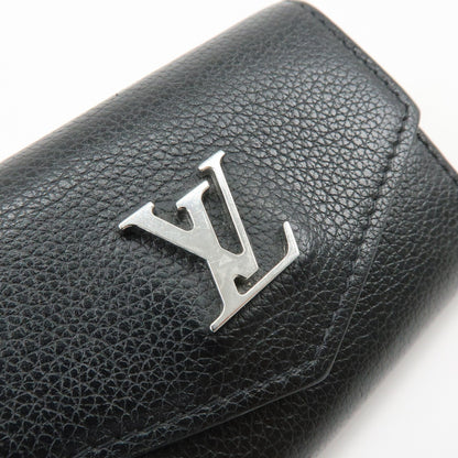 Louis Vuitton Lockmini Leather, Black, Leather, Wallet