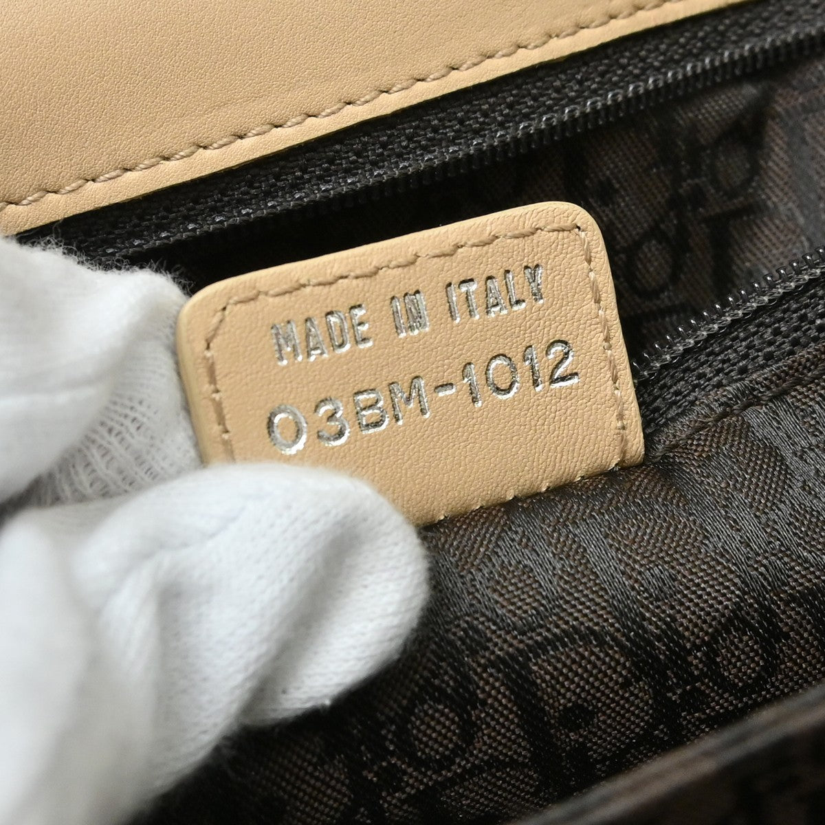 Christian Dior Admit It Suede, Beige, Suede, Shoulder Bag