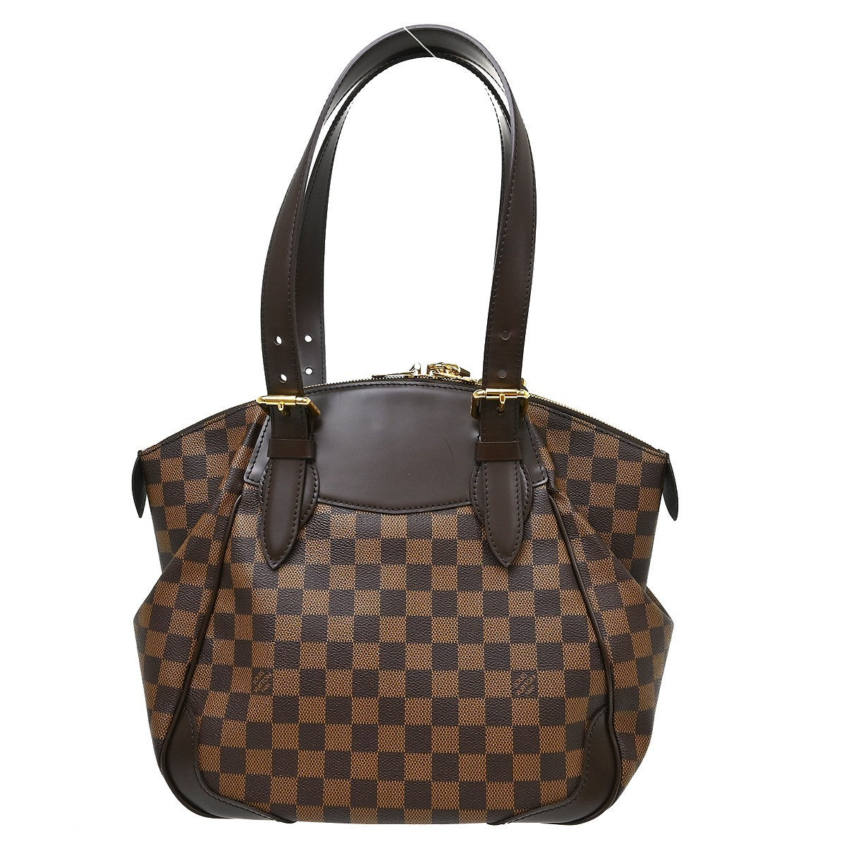 Louis Vuitton Verona Damier Ebene, Brown, Canvas, Tote Bag
