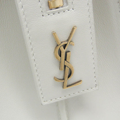 Saint Laurent East Side Smooth Leather, White, Leather, Tote Bag