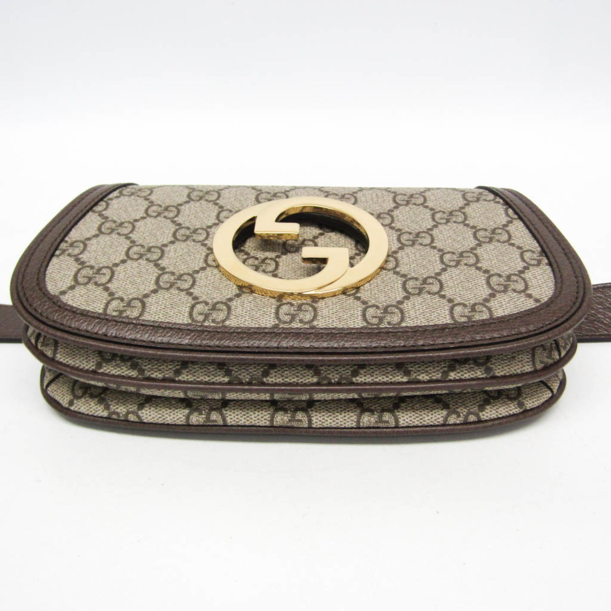 Gucci Blondie Belt GG Coated Canvas, Beige, Canvas, Clutch