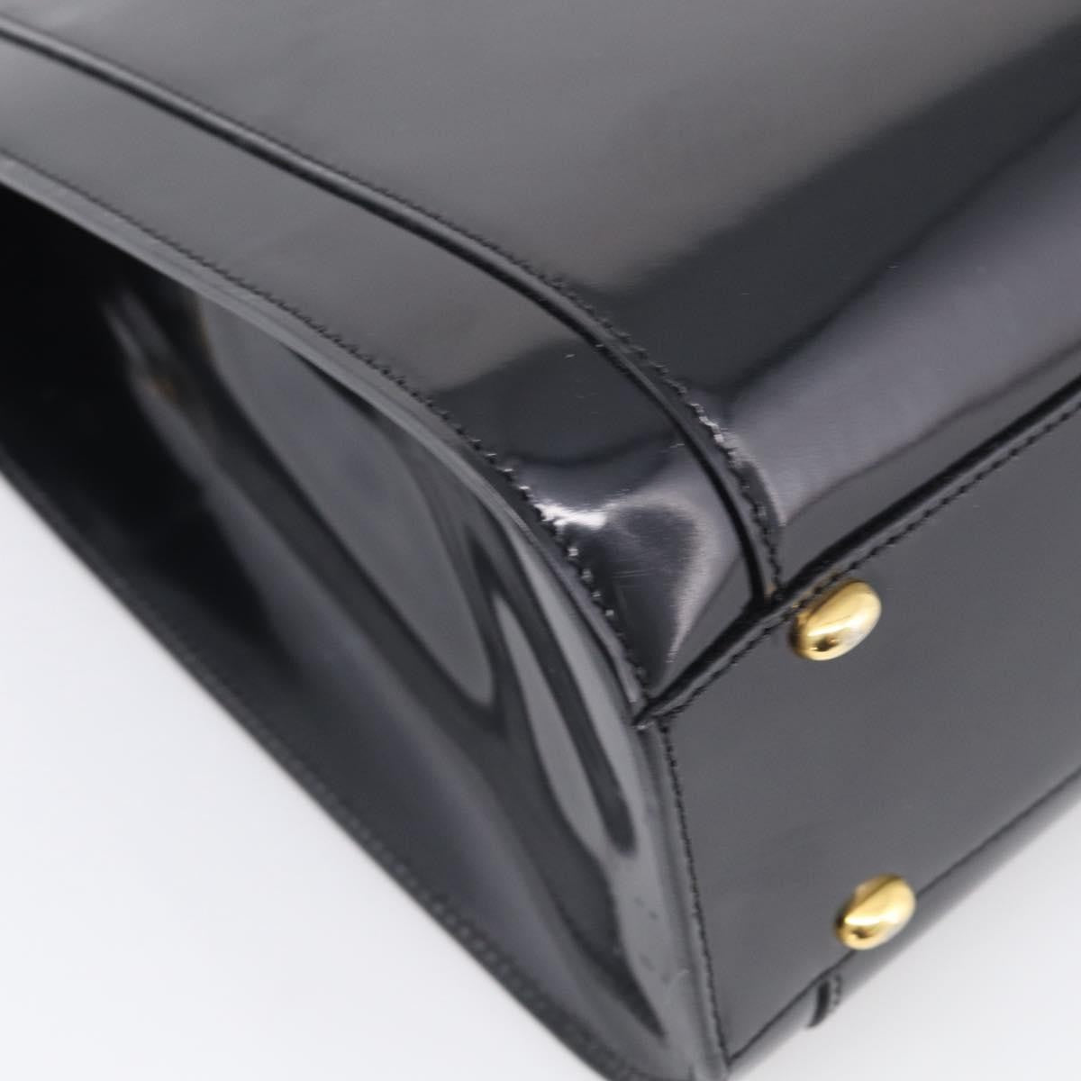 Celine Tote Leather, Black, Patent Leather, Tote Bag