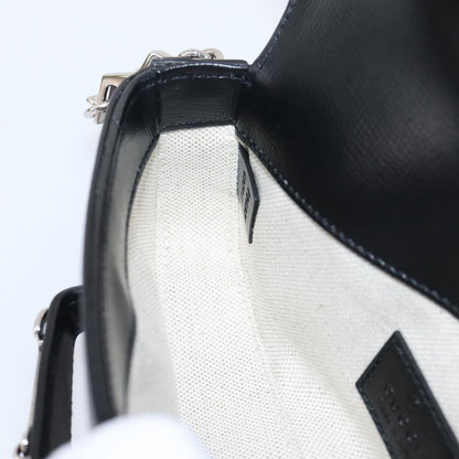Gucci Horsebit 1955 Asymmetric Leather, Black, Leather, Shoulder Bag