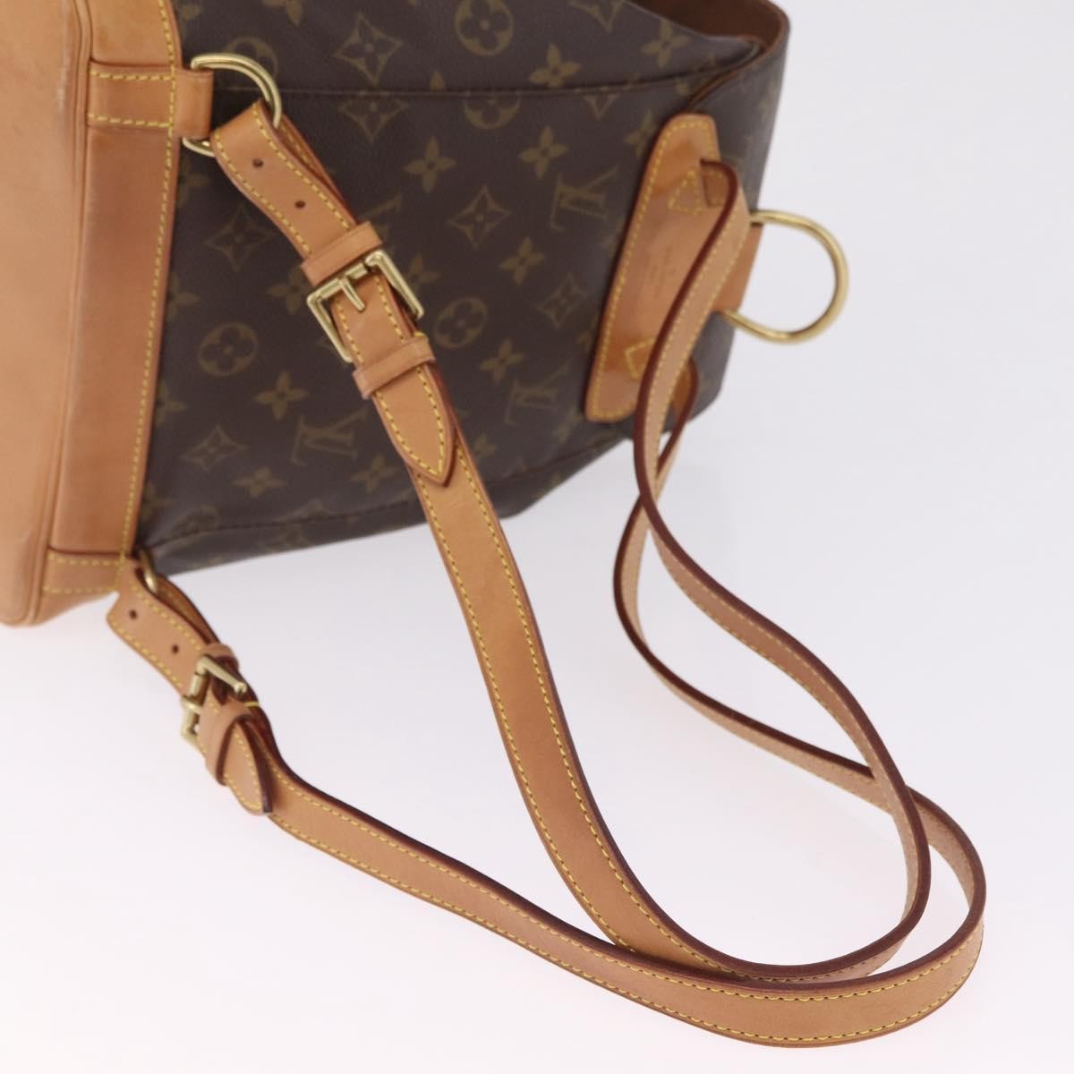 Louis Vuitton Vintage Montsouris Monogram Canvas, Brown, Canvas, Backpack