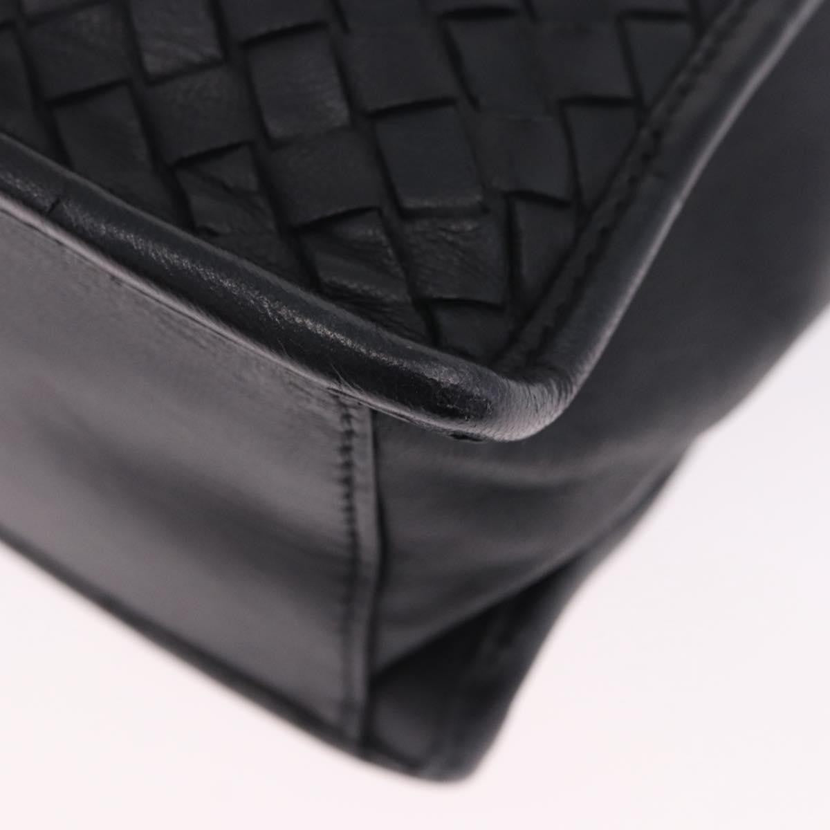 Bottega Veneta Envelope Intrecciato Nappa, Black, Leather, Briefcase