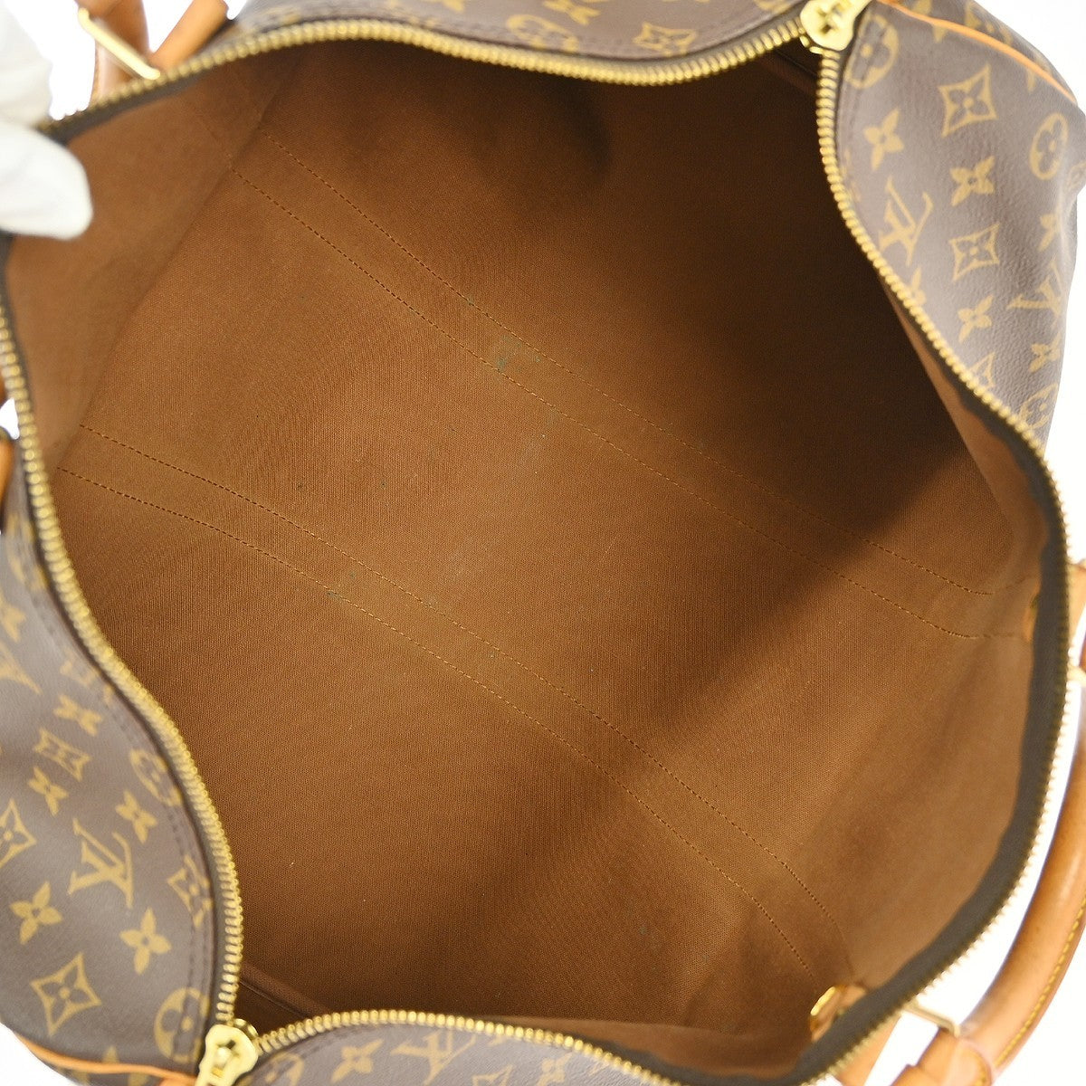 Louis Vuitton Keepall Monogram Canvas, Brown, Canvas, Travel Bag