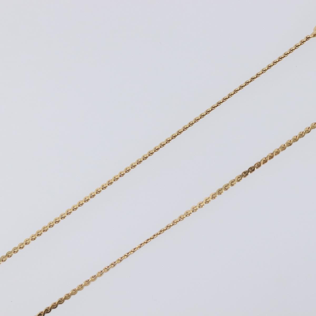 Christian Dior CD Oval Pendant Necklace Metal, Gold, Metal, Necklace