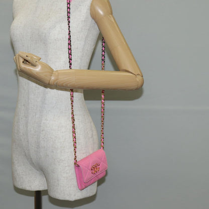 Chanel Trendy CC, Pink, Canvas, shoulder