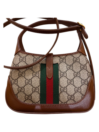 Gucci Jackie 1961 Hobo GG Coated Canvas, Beige, Canvas, Handbag
