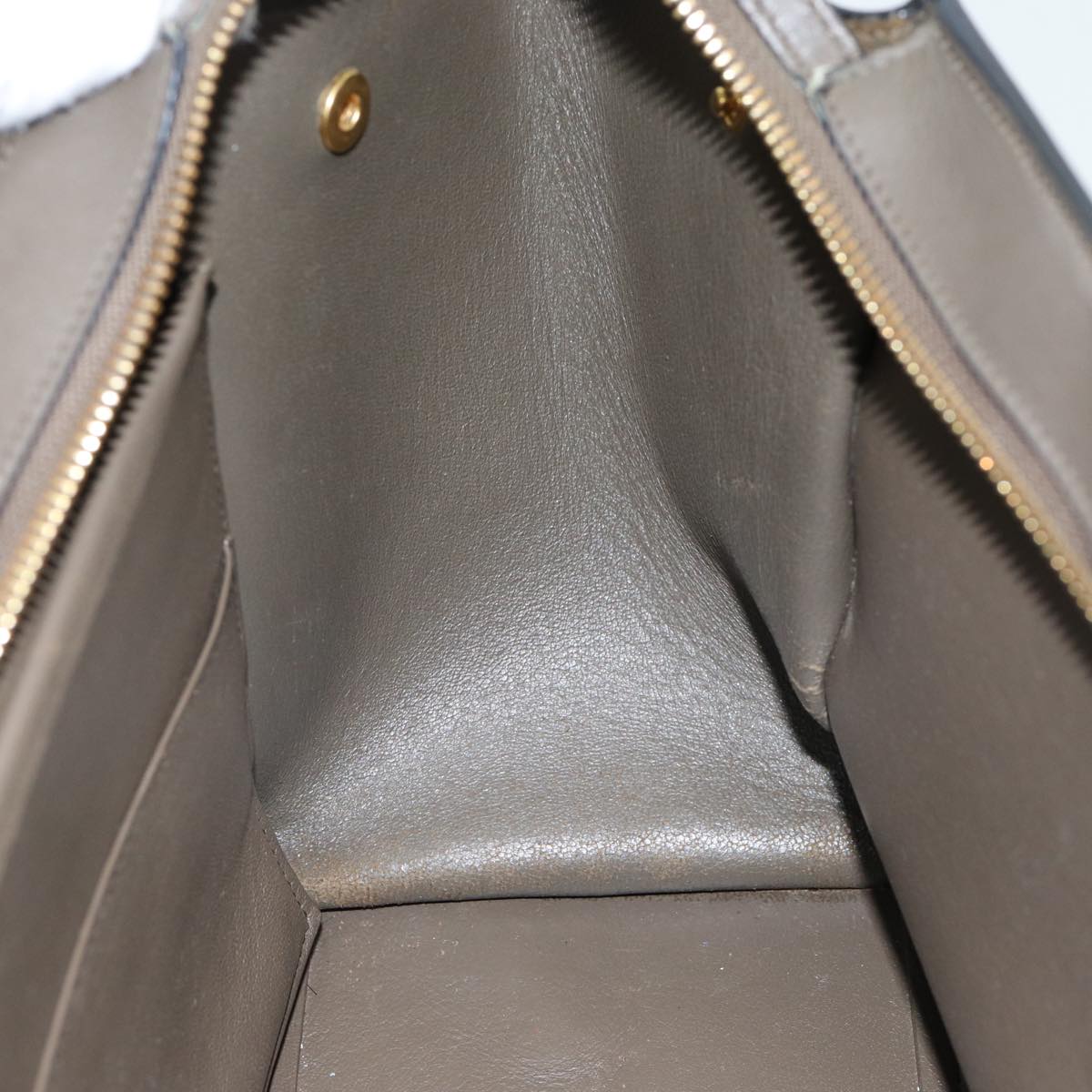 Céline Trapèze, Beige, Leather, handbag