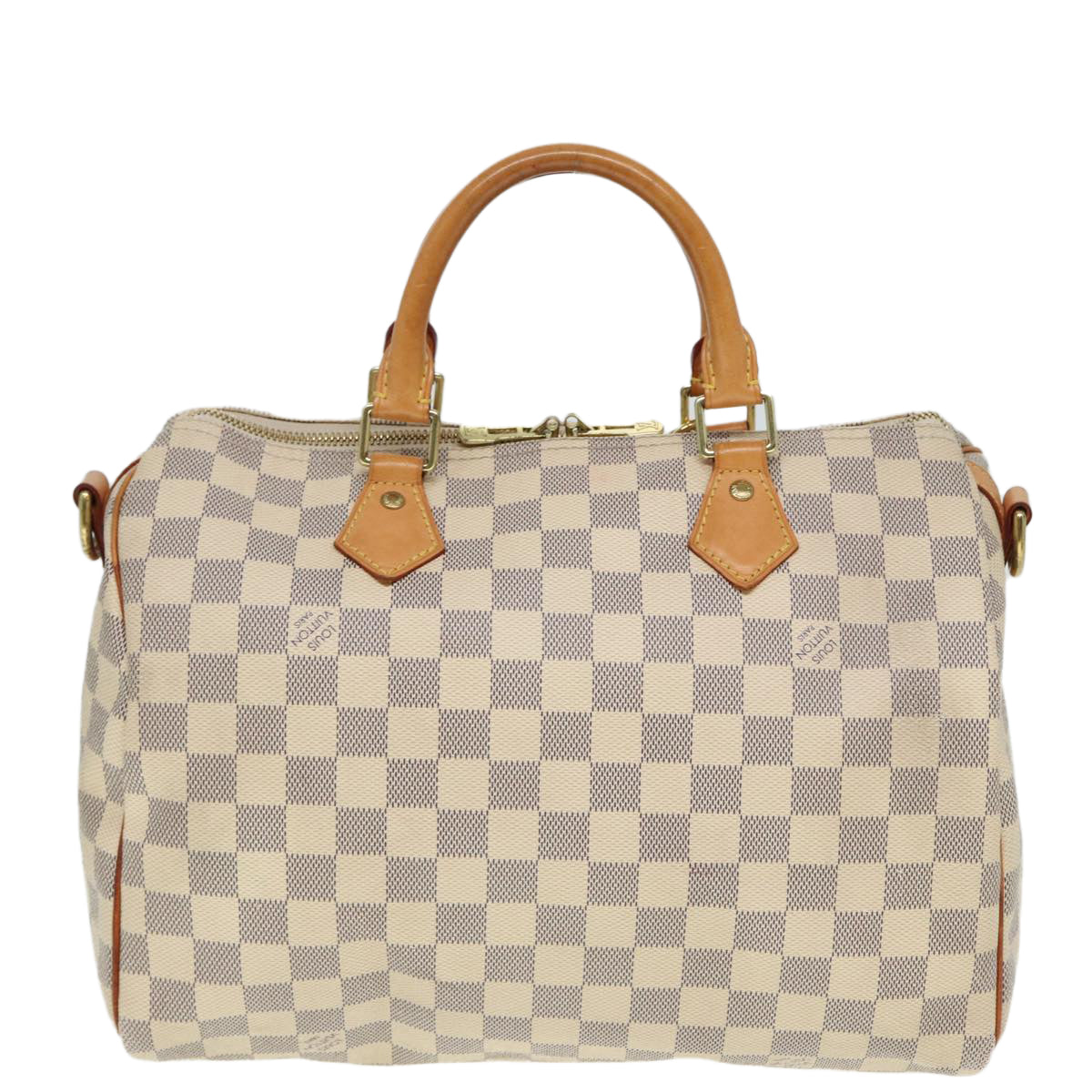 Louis Vuitton Speedy Bandoulière 30, White, Canvas, handbag