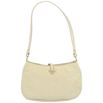 Prada Tessuto pietre Crossbody Crystal, BEIGE, NYLON, Shoulder bag