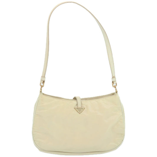 Prada Tessuto pietre Crossbody Crystal, BEIGE, NYLON, Shoulder bag