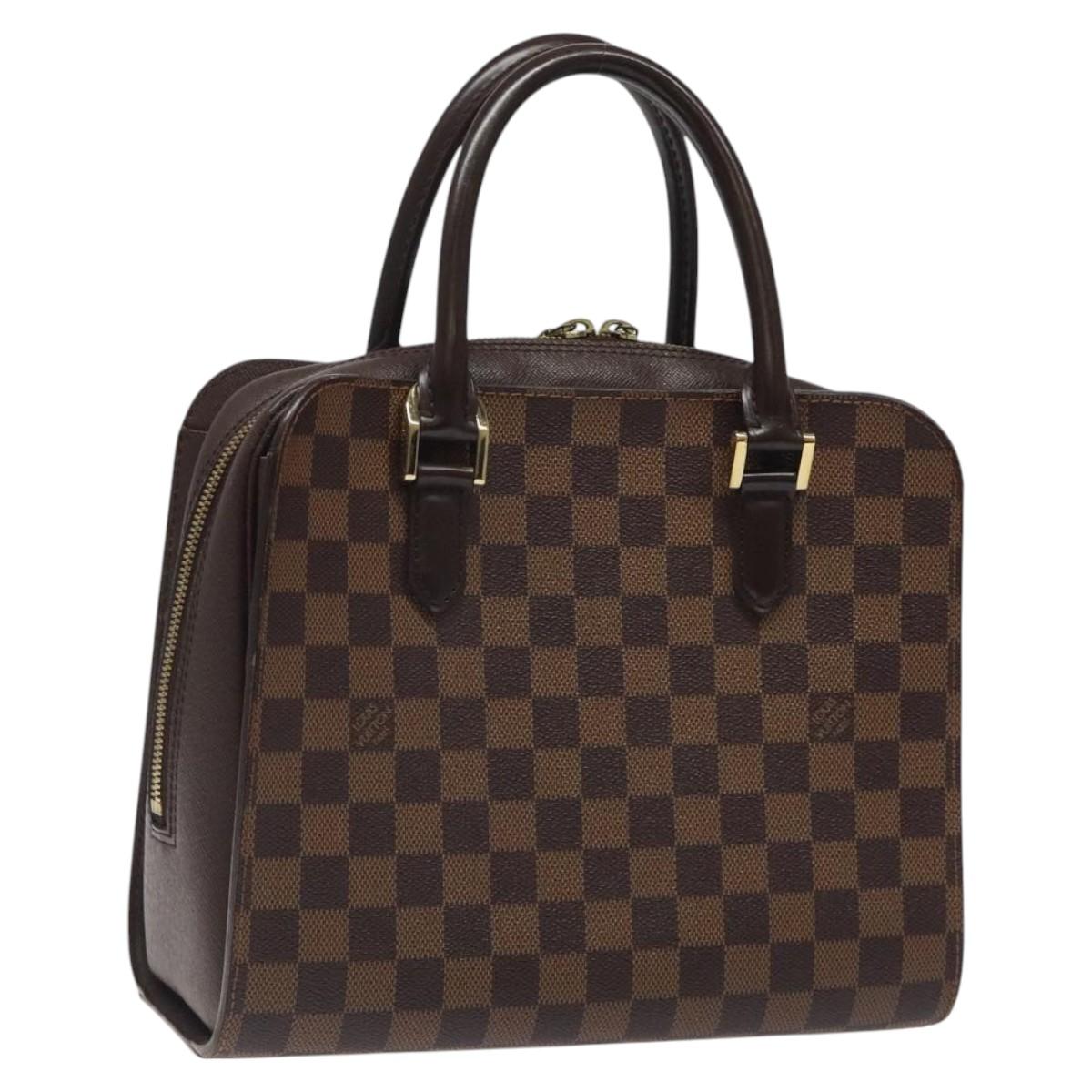 Louis Vuitton Triana, Brown, Canvas, handbag