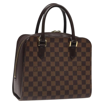 Louis Vuitton Triana, Brown, Canvas, handbag