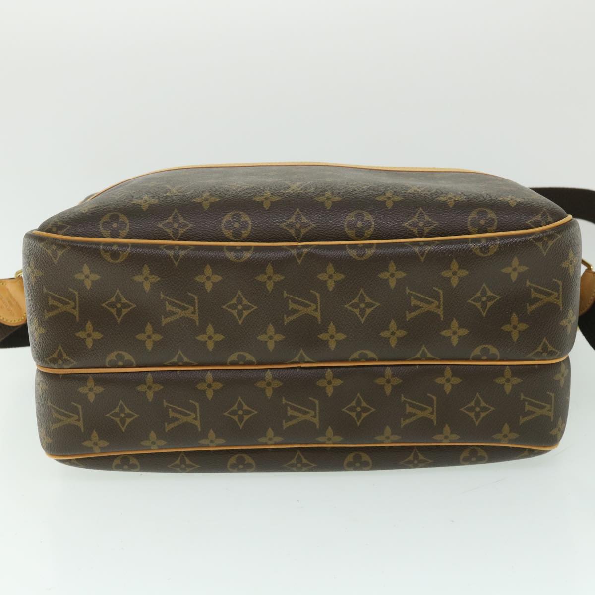 Louis Vuitton Reporter, Brown, Canvas, shoulder