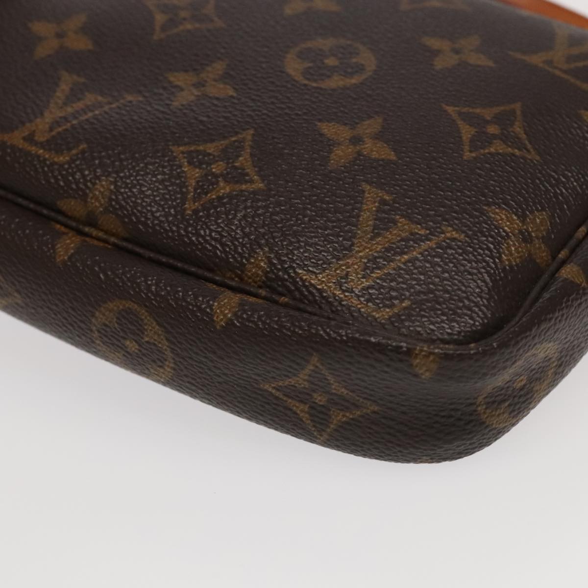 Louis Vuitton Pochette Accessoire, Brown, Canvas, clutch