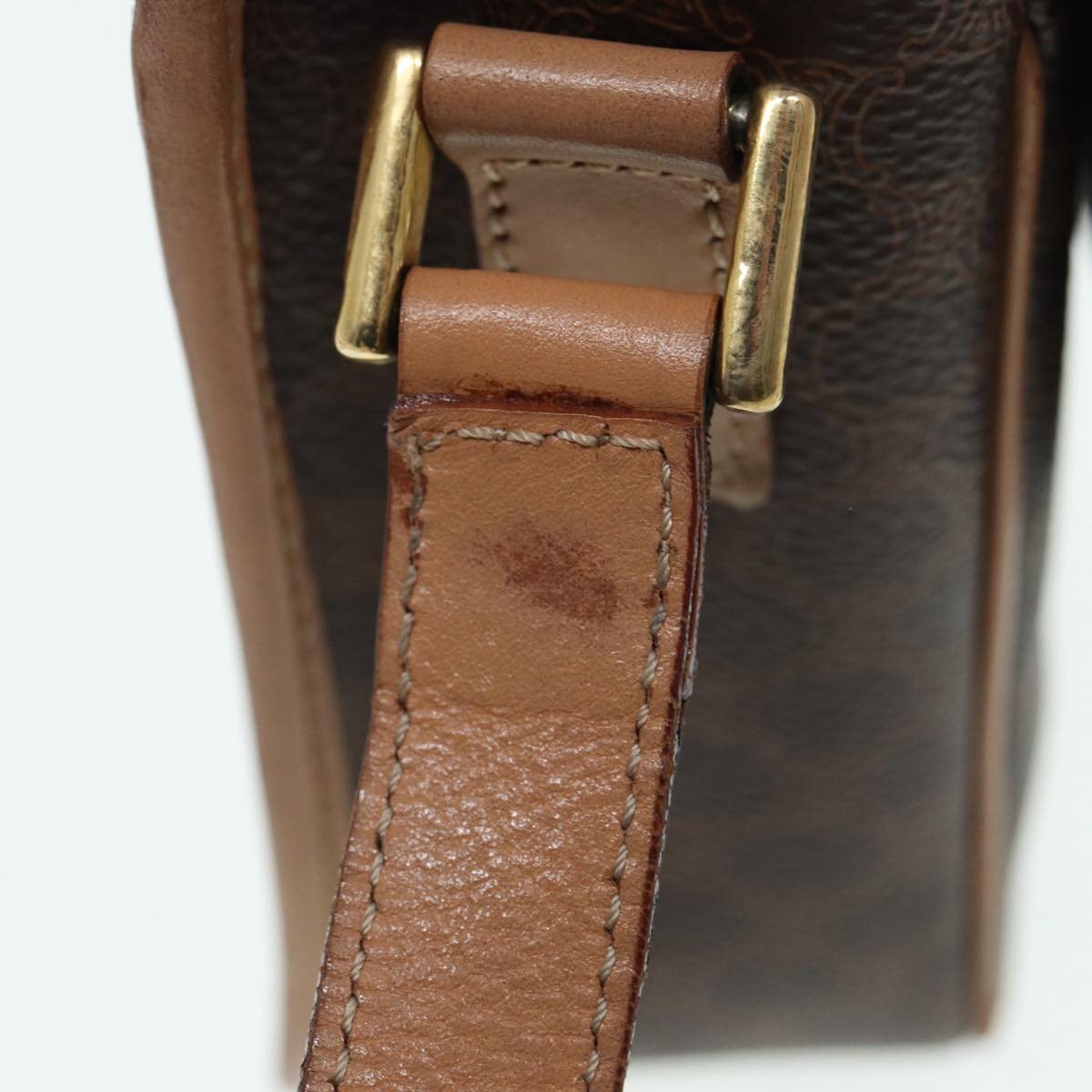 Céline Macadam, Brown, Canvas, shoulder